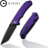 Складной нож CIVIVI BRAZEN сталь D2, рукоять G10 фиолетовая C2023D